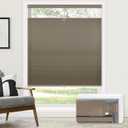 LazBlinds No Tools No Drill Cordless Cellular Shades, Top Down Bottom Up (TDBU) Honeycomb Shades for Home, Light Filtering Thermal Insulation Blinds for Windows, 35" W x 64" H, Taupe