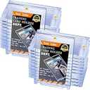 Zonon 30 ct Magnetic Trading Card Holders Protectors, 35 Pt Acrylic Hard Sleeves Case for Baseball Football Sports Game Standard Card Storage and Display