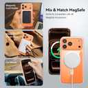 Magnetic Shockproof for iPhone 17 Pro Case, [Not-Yellowing] [4X Military-Grade Protection] [Compatible with MagSafe] Transparent Case for iPhone 17 Pro Anti-Scratch Guardian 6.3", Clear