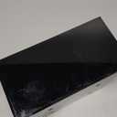 Richboom Acrylic Coffee Cup and Lid Storage Organizer Holder, 2 Compartments, Black