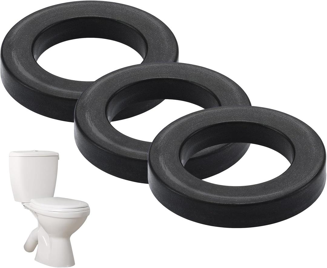 2 x Frienda 3 Pcs 4.06-inch by 2.56-inch ID Flush Valve Gasket Replacement Toilet Tank Parts Seal Gasket Fits Various Flush Valves