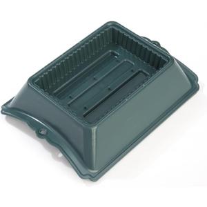 FloraCraft Plastic Floral Casket Saddle 3.5 Inch x 11.25 Inch x 14 Inch Green