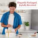 Urban Noon Gravity Salt and Pepper Grinder Set - Battery Operated Electric Grinders with Light (2 Matte Gray Mills) - Automatic One Handed Operation - Electronic Adjustable Shakers - Ceramic Grinders