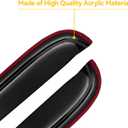 in-Channel Window Rain Guards for 1999-2016 Ford F250 F350 F450 F550 Super Duty SuperCrew Cab, Window Visors Vent Guard Shades Deflectors, 4-Fullsize-Door