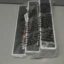 Copco 3-Tier Non-Skid Spice Rack Organizer for Kitchen Cabinet or Pantry, 15-Inch Tiered Shelf, White/Gray, Slip-Resistant Design for Jars and Bottles