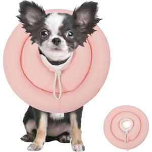 Soft Dog Cones, Recovery Dog Donut Collar After Surgery-Cone of Shame Alternative, Pet Elizabethan E-Collar Anti-Bite Lick Wound Healing Adjustable for Small Large Medium Dogs-BARDIMIES (M(Neck Girth 5.9-9IN), pink)