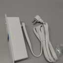 65W USB C Recessed Power Strip, Flush Mount Desktop Recessed Outlet with 4AC & 2 PD GaN USB C & 2 USB-A Ports, 10ft Furniture Hidden Drawer Fast Charging Station for Home Office (White)