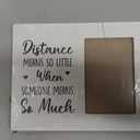Long Distance Relationship Gifts Wooden Picture Frame for Couple Girlfriend Boyfriend, Couple Gifts Picture Frame for Lover