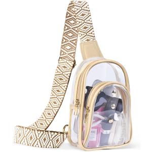 Clear Sling Bag for Stadium Events, Crossbody Bag for Women - Stadium Approved