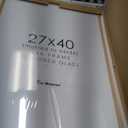 27x40 Picture Frame, 27 x 40 Poster Frame - Solid Oak Wood, 27 by 40 Frame with Tempered Glass, 27"x40" Wood Frame with Mat for 24"x36", Minimalist 27x40 Frames for Wall, Natural Oak Color, 1 Pack (Oak, Round Corner)