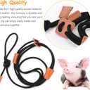 Mini Pig Harness & Leash, Pet Pig Supplies, Adjustable Rope (9 inches Long -1/2 inches Diameter), Suitable for Small and Medium-Sized Pet Pigs(Black)