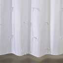 White Bow Fabric Shower Curtain Set for Teens Girls Funky Bathroom Decorations, Boho Cute Elegant Pretty Coquette Aesthetic Bathroom Shower Curtain Set with Hooks Machine Washable, 72"W x 72"L