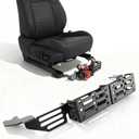 Truck Seat Brackets Storage Basket Molle Panel Organizer Fit for 4th Gen Toyota Tacoma 2024-2026 Tactical Gear Mounting System Quick Installation