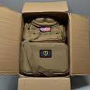 TIDEWE Tactical Range Backpack Bag for Gun and Ammo with Pistol Case (Khaki)