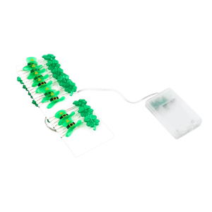 Shamrock String Lights St Patrick's Day Decorations Lights with10 Green Shamrock, 8.5Ft String Lights Waterproof St Patricks Day, Fairy Party Lucky Clover for Home Garden Irish Party