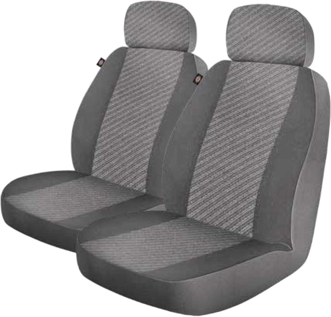 DICKIES 3003418LD, Morrisey Gray 2-Piece Seat Cover Set, Grey