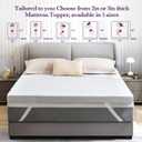 SINWEEK 2 Inch Gel Memory Foam Mattress Topper with Cooling Cover Ventilated Soft Mattress Pad, Bed Topper, CertiPUR-US Certified, Twin Size