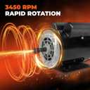 GXYWADY 3 HP SPL Universal Air Compressor Motor 56 Frame 3450RPM Single Phase TEFC 5/8 Inch Shaft 60Hz