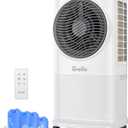 Grelife Portable Evaporative Air Cooler, 3-IN-1 Air Cooler Cooling Fan with Remote Control, 8H Timer, 4 Ice Packs, 6.5L Water Tank, 3 Modes, 3 Speeds, Personal Swamp Cooler for Bedroom/Office/Home