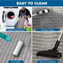 Kitchen Rugs Sets of 2 PCS  Kitchen Mats for Floor 20x30/20x48 Inch Non Slip Washable Rug Set, Non Slip Floor Mats Made of 100% Polyester Soft and Anti-Slip Standing Kitchen Runner Rug, Grey