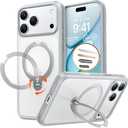 TORRAS Q3 Spin for iPhone 17 Pro Max Case with 360 Magnetic Stand, Fit for MagSafe, Camera Control, 4X Military-Grade Shockproof Case for iPhone 17 Pro Max Phone Case with Stand, Mist Grey