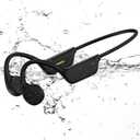 Bone Conduction Swimming Headphones,Wireless IPX8 Waterproof Open-Ear Headphone/Earphones, 32G Underwater Headset/Earbuds, Sports, Swimming, Diving (Ink)