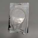 Flat Plug Extension Cord, 1 Feet 1875W Short Extension Cord 13A 16AWG UL Listed 3-Prong Grounded Heavy Duty Power Extension Low Profile Outlet Saver Extension Cords Cable - White