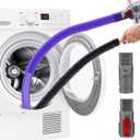 GYLBF Dryer Vent Cleaner Kit Compatible with Dyson V7 V8 V10 V11 V12 V15, Flexible Dryer Vacuum Hose Attachment for V6 DC58 DC59 DC61 DC62, Flexible Crevice Tool for Small Crevice(Purple)