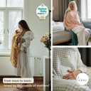 Nursing Cover for Baby Breastfeeding & Pumping | Multi Use Car Seat Stroller Cover | Breathable Soft Muslin Cotton | Breast Feeding Apron & Shawl by TISU (Mustard Gingham)