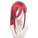 XiongXiongLe Red Long Cosplay Wig Halloween Anime Role Cos Playing Women Costume Wigs for Adult Cos Parties Christmas Daily Wear