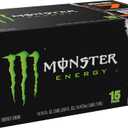 Monster Energy Drink, Green, Original, 16 Ounce (Pack of 15)