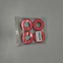 LRFHL 1.2" RC Crawler Tires 62 * 24mm Soft Rubber 1.2 Tires Colored Tyres with Foam Insert for 1/18 TRX4M 1/24 SCX24 FCX24 Upgrade (4PCS, Red)