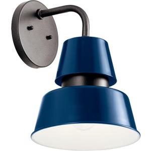 Kichler 59002CBL Lozano Outdoor Wall Sconce, 1-Light 150 Watts, Catalina Blue