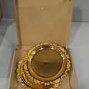 2 Tier Stainless Steel Cupcake Stand, Gold Metal Serving Tray Cake Holder Cake Display Stand for Holiday Dessert Table Decorations Birthday Party Wedding