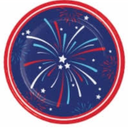 11 x Party Creations Patriotic 7-Inch Paper Plates, 8 ct 