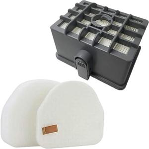 JJSS NV480 HEPA Filter Kit for Shark Rotator NV450 NV451 / Rocket NV472 NV480 NV481 NV482 NV484 Professional Upright Vacuum, Part # XHF480 & XHF450 (Tall Size 2.75")