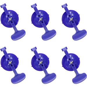 6PCS Suction Clamp Set for Car Body Repair, Blue Suction Cup Class Clamps Kit for Convertible Glass Windshield Top Repair Gluing
