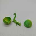 3D Printed Dragon Egg Fidget Toys, Articulated Mystery Crystal Dragon, Flexible Joints Home Decor & Executive Desk Toys, Autism/ADHD Easter Gifts (Laser Yellow Green)