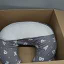 AMASKY Plus Size Breastfeeding Pillow for Ergonomic Comfort & Support, Easier Nursing, Fit, Removable Cover, Machine Washable, Letter Pattern(Grey), Pallet of Product