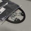 Ice Cleats for Shoes and Boots Traction Cleats Men Women Boot Chains Crampons for Anti Slip Outdoor Shoveling Hiking Walking on Snow and Ice (Large, Silver)