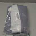 Tatuo 4 Pieces Christmas Chair Covers Decor, Santa Claus Hat Snowflake Chair Xmas Cap, Kitchen Dining Chairs Slipcovers Sets for Christmas Holiday Festive Decorations(Grey)