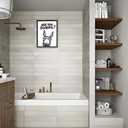 Framed Bathroom Picture Wall Decor, Black and White Donkey Wall Art, Waterproof Black Framed Animals Abstract Prints for Restroom Decoration for Restroom Decoration 12x16 inch (Black Framed Donkey, 12'' x16'')