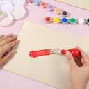 36 PCS Toddler Paint Brushes, Chubby Paint Brushes for Kids with Colorful Handle Paints Brush for Toddlers Easy Grip Paintbrushes Chubby Paints Brush Bulk for Watercolor Painting Art Craft Projects