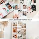 Lamare Vision Board Book - 1000+ Aesthetic Vision Board Images & Motivational Quotes, Vision Board Supplies, Vision Board Kit, Collage Book for Manifestation, Self Care & Goal Setting