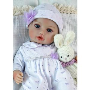 SCOM Baby Dolls, 16inch Realistic Baby Dolls Cute Soft Body Baby Doll Real Life Baby Doll Silicone Lifelike Baby with Accessories for 3+ Year Old Girls Gifts