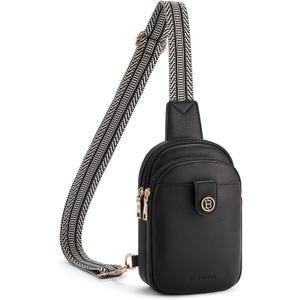BOSTANTEN Small Sling Bag Crossbody Bags for Women Trendy Crossbody Purse Leather Chest Bag