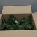 Timer 8 Modes - 9 Ft by 10 Inch Prelit Christmas Garland with 50 Warm Lights Thick 270 Snowy Bristle Pine 10 Pinecone 70 Berry Battery Operated Xmas Decor Mantle Stairs Porch Front Door Indoor Outdoor