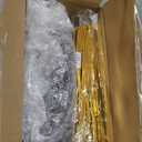 125PCS Clear Gold Plastic Plates - Fancy Clear Disposable Plates - Thanksgiving Plate with Gold Plastic Silverware Set for 25 Guests for Party & Wedding & Holiday