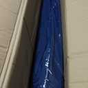 Outdoor Patio Umbrella, Table Umbrella with Push Button Tilt and Crank, 8 Ribs Market Umbrella (15FT, Blue-No Base)