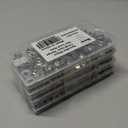 1/4-20 Serrated Flange Hex Lock Nuts, SpzcdZa 50pcs Per Pack,  304 Stainless Steel Serrated Metric Hex Flange Lock Nuts, Bright Finish, 4 Packs, 200 Pieces 